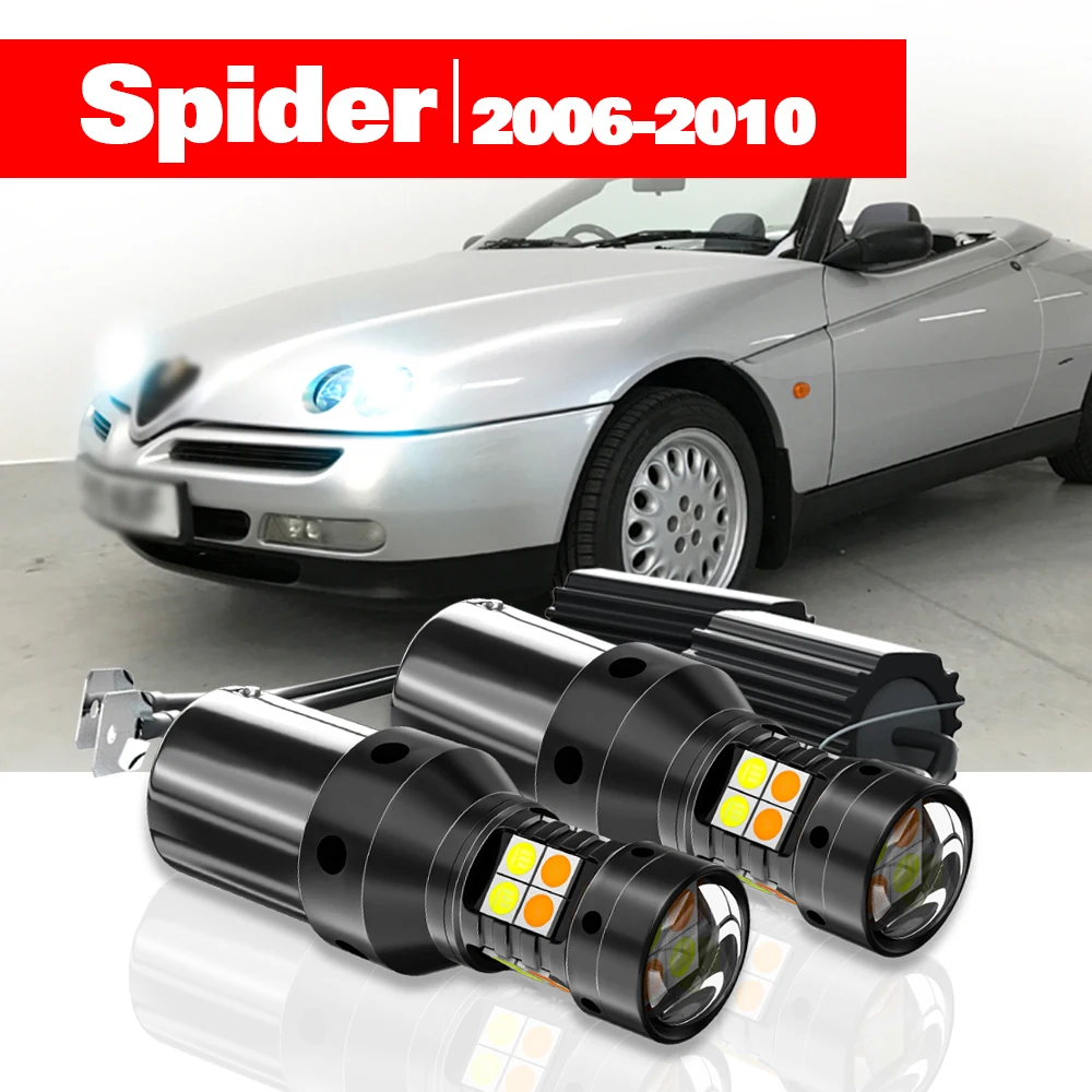 

Для Alfa Romeo Spider 2006-2010, двойной режим, сигнал поворота + дневные строки, аксессуары для DRL 2007 2008 2009