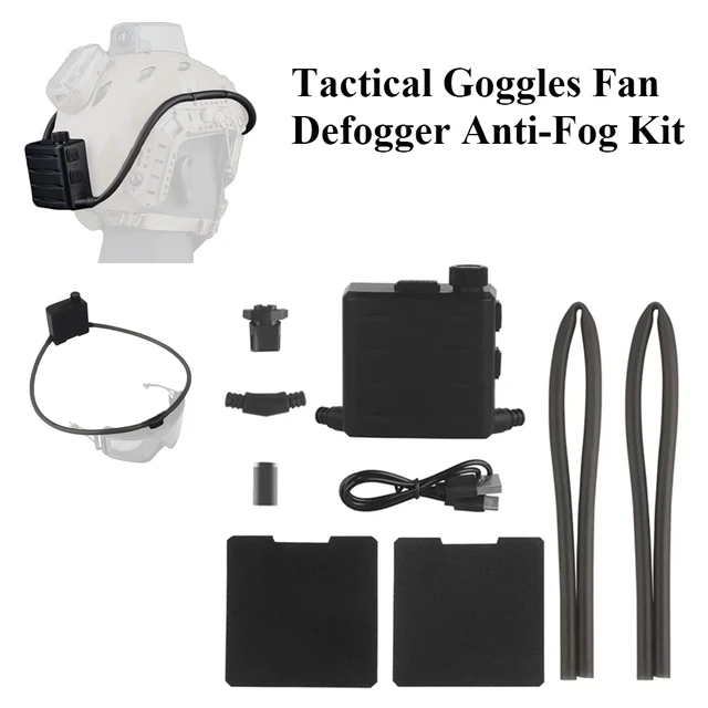 Lunettes tactiques désembueur de ventilateur, Kit Anti-buée, désembueur d'air pour Airsoft, tir, Motocross, ski, alpinisme, Visi transparent, nouvelle collection 1
