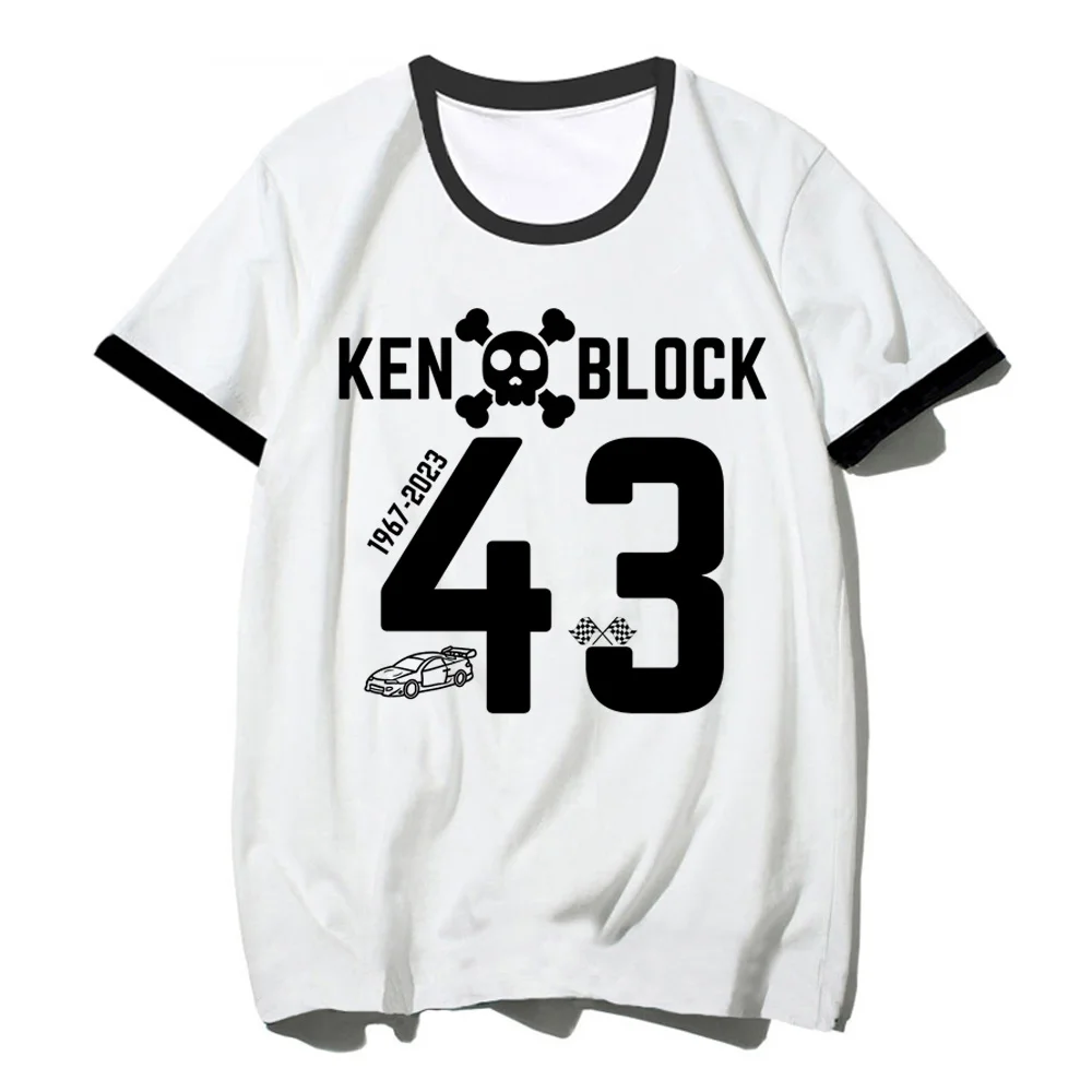 Ken Block 43 T Shirt Uomo Manga T-Shirt Uomo Graphic Abbigliamento