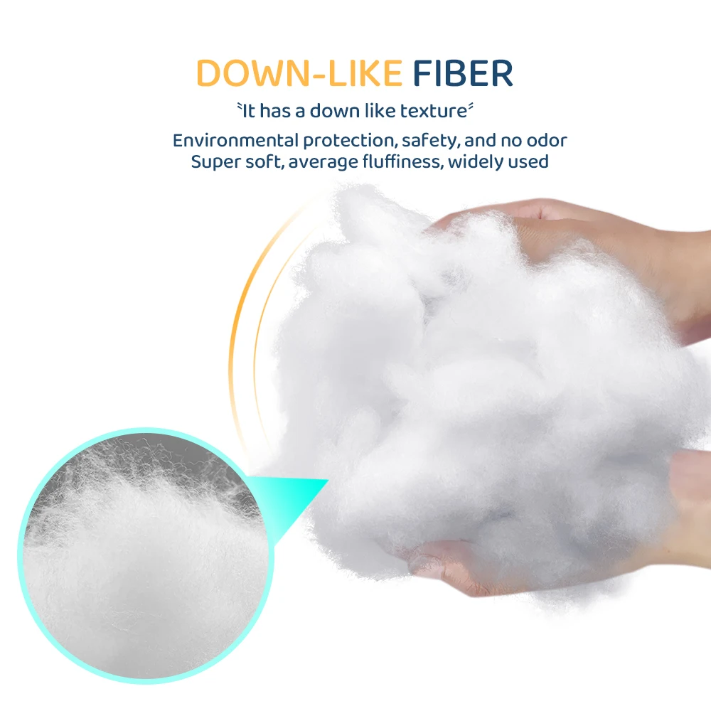 Polyester Filler Pillow Filling Material For Stuffed Animals Toys 100g 500g 1000g