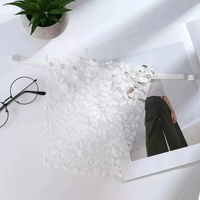 Lady Lace Clip-on Mock Camisole Bra Insert Overlay Modesty Panel Vest Bra Insert Wrapped Chest Protection Covering Tube Top women lingerie bra women tube tops lace camisole tops