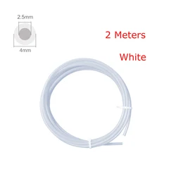 High-Quality PTFE Tube for 3D Printing Applications - 4m White/Grey (White 2 meters)