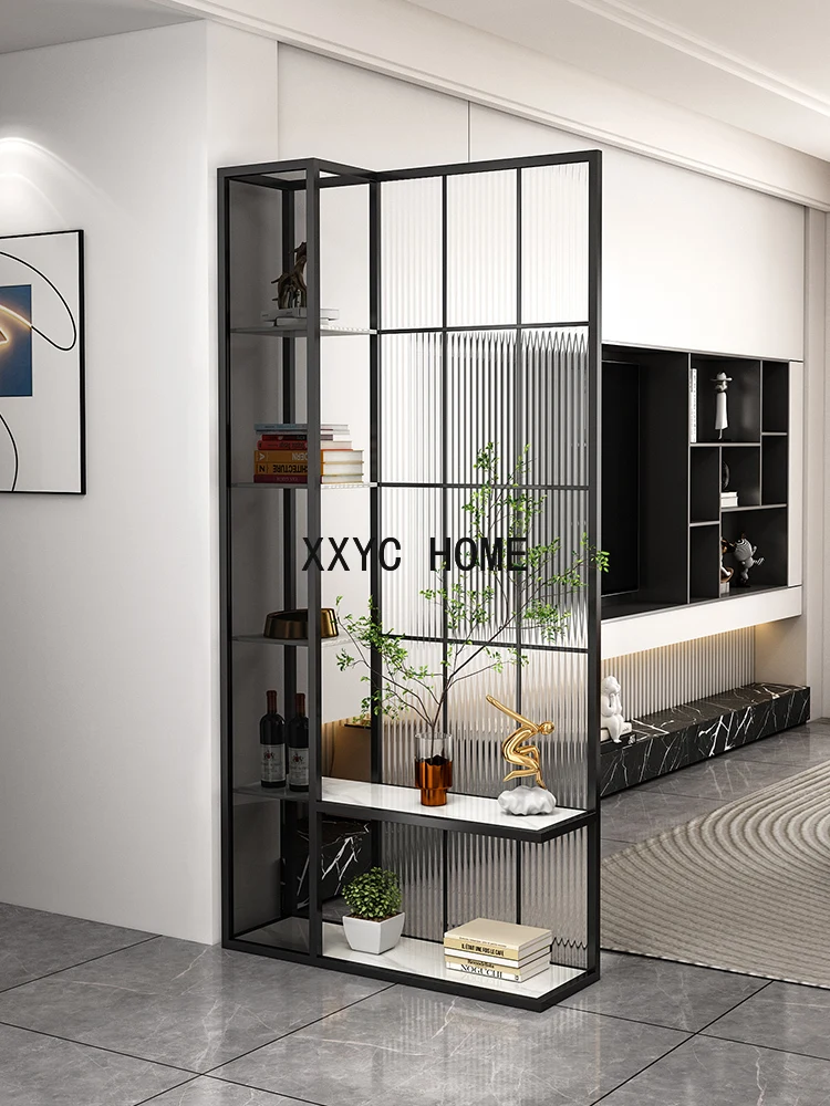 현관 로비 캐비닛, 창홍 유리 거실 파티션, 가벼운 럭셔리 크리에이티브 스크린 