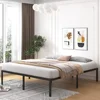 18 Inch Metal Bed Frame Queen Size , Easy Assembly Heavy Duty Noise Free Bedframes, No Box Spring Needed 2