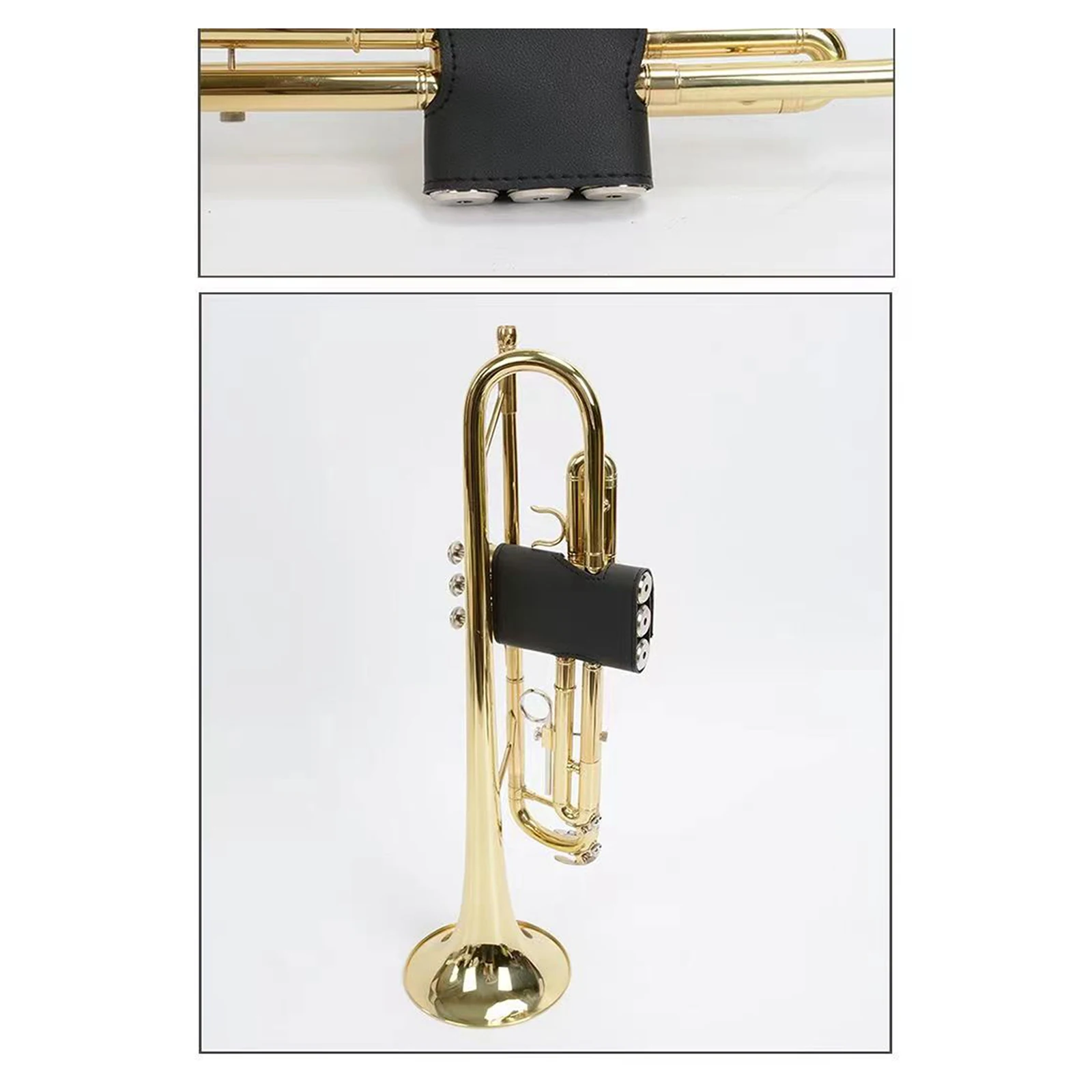 Trumpet Protective Cover Trumpet Valves Protective Cover Hand Guard Pads Leather Pads Wrap For Stains