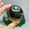 Natural Gemstone Smoke Yellow crystal Ball Rainbow Quartz Hand Polished Home Room Decoration Gift Spiritual Stone Healing 6