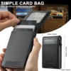 SUTENI Card Slot Wallet Flip Cover Luxury PU Leather Button card box Pressing The Button Automatically Ejects The Card 3