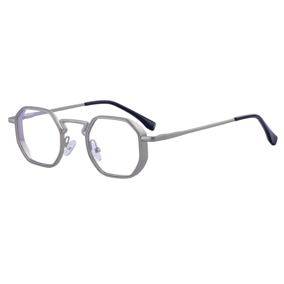Kleine Rahmen Hexason Steampunk Sonnenbrille Männer 2025, Luxus Marke Vintage Punk Brillen Klassische Polygon Metall Sonnenbrille Männlich UV400 – Detail 2