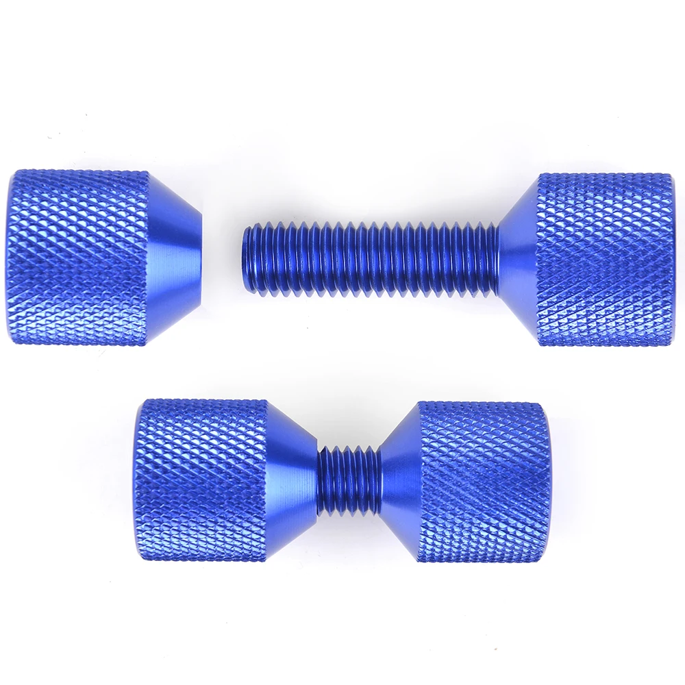 Blauw Aluminium 1-1/8Inch Twee Gaten Pinnen Set 2 Gat Flens Uitlijning Pin Stevige Flens Opstelling Pin Set Twee Hole Pinnen Set Handig