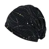 Female Fashion Spring Autumn Windproof Warm Black Cap Headscarf Women Summer Lace Rhinestone Breathable Sunscreen Sun Hat K39 1