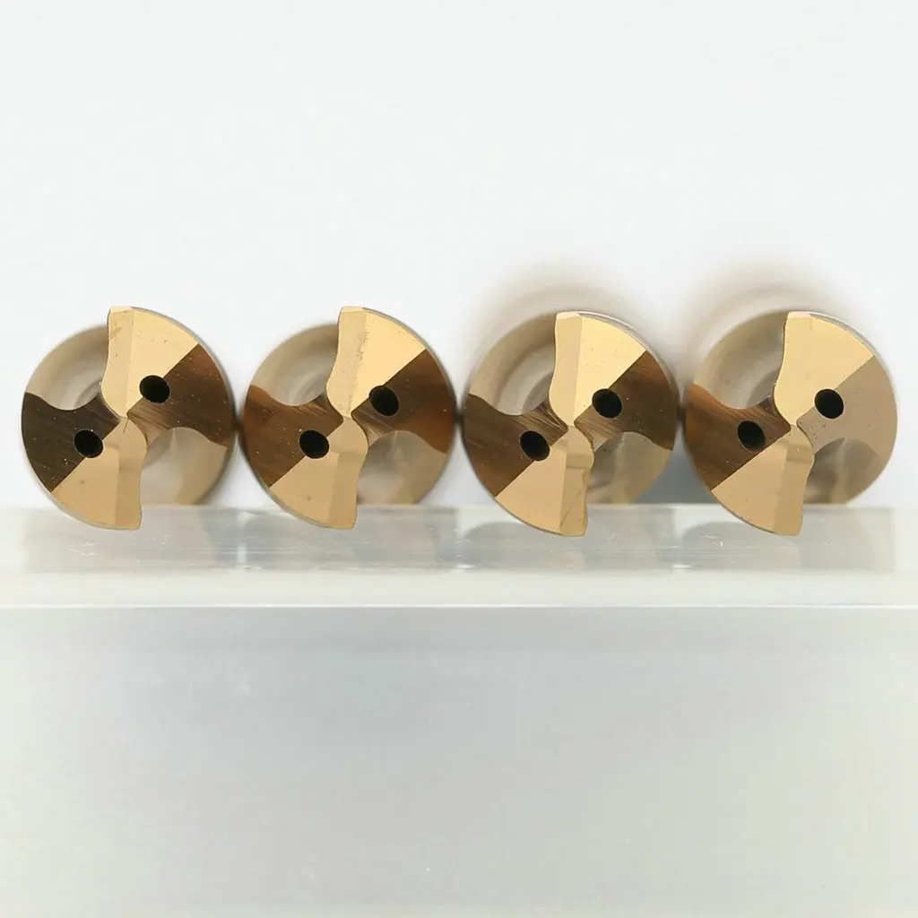 Set Di Punte Da Trapano In Titanio Massiccio In Carburo Da 9.1-10Mm 3D Twist Hard Metal Drills Cutter Tool Per Fresatrice Per Foratura In Ferro D'Acci