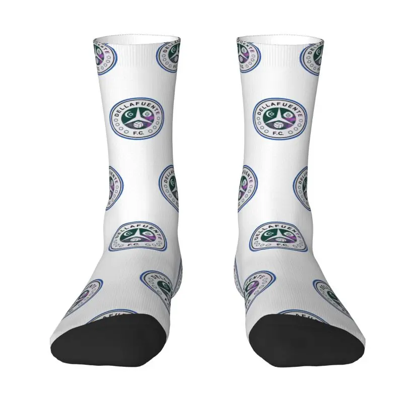 

Dellafuente Men's Crew Socks Unisex Fun 3D Printing Hip Hop Rock Dress Socks