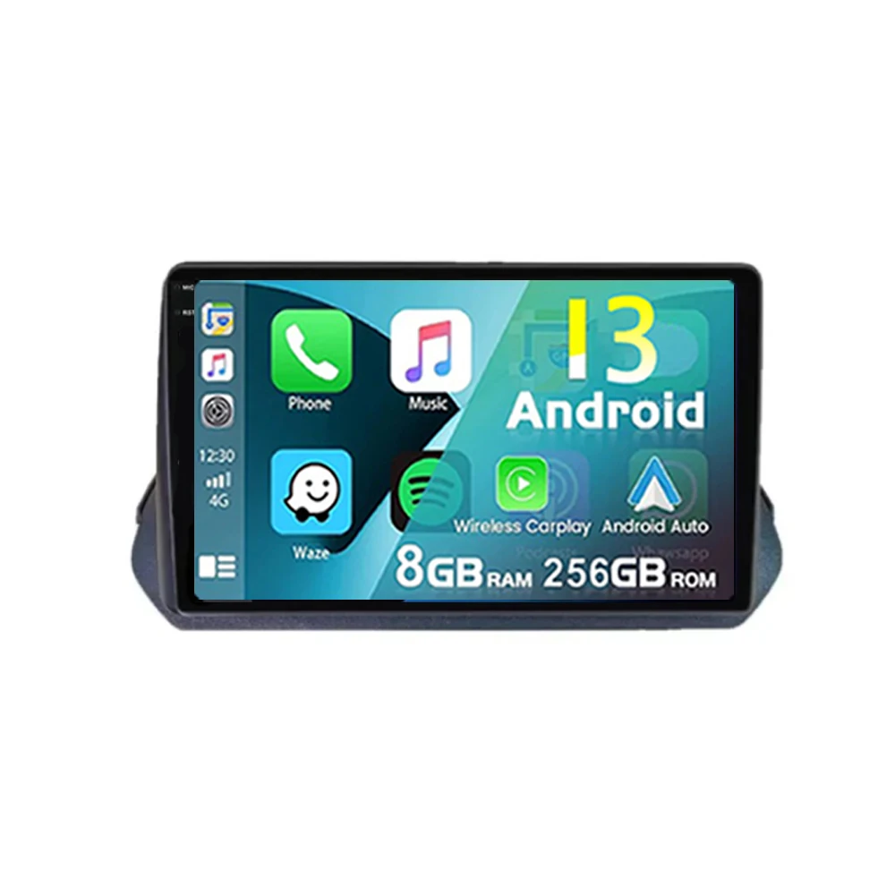 미쓰비시 아웃랜더 트리톤 2023 자동차 라디오 멀티미디어 비디오 플레이어, 내비게이션 GPS 360 카메라, 자동 카플레이, 4G BT, 안드로이드 13