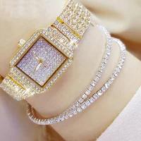 3PCS Fashion Diamond Watch For Women Luxury Crystal Rose Gold Quartz Watch Wristwatch Analog Dress Female Clock Ladies Reloj 11