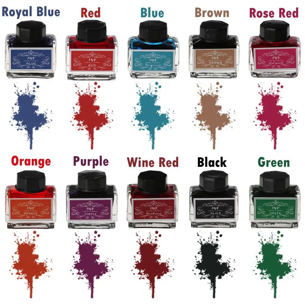 Premium Carbon-Free Fountain Pen Ink - 15ml Bottle