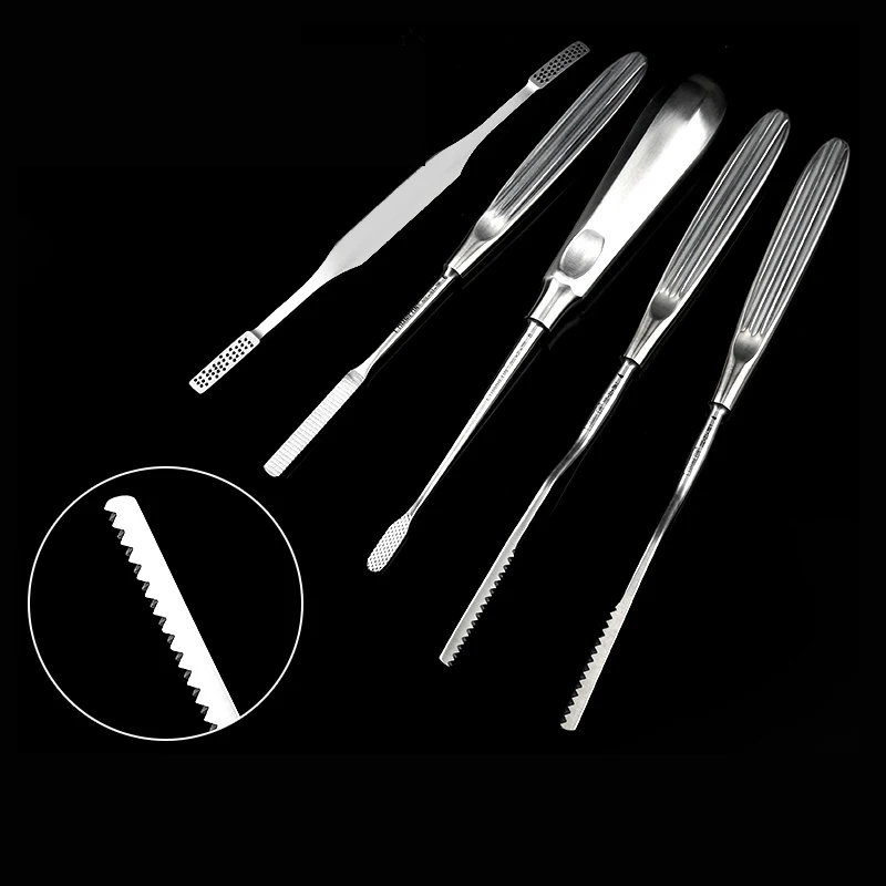 Nasal bone file Comprehensive nasal surgery tools Correct straight external arc Stainless steel Rubbing teeth 100pcs lot m3 l 2 5 20 carbon steel non standard through hole rivet screw rivet standoffs half hole teeth out diameter 5 4 920