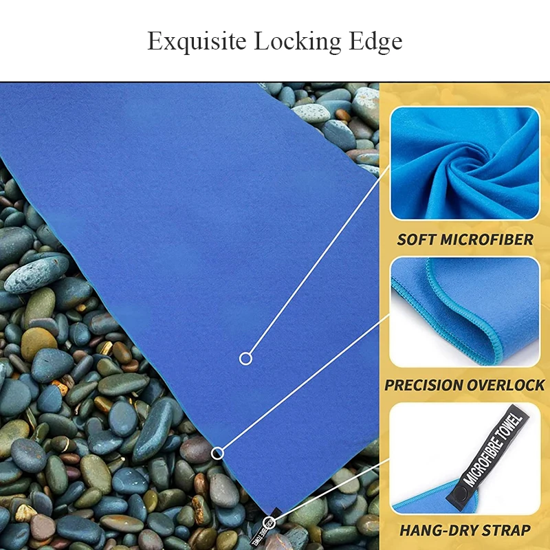 Quick-Drying Sports Towel 40x80/76x152CM Swimming Gym Yoga Fitness Outdoor Camping Hiking Running Sweat Beach Towel 5