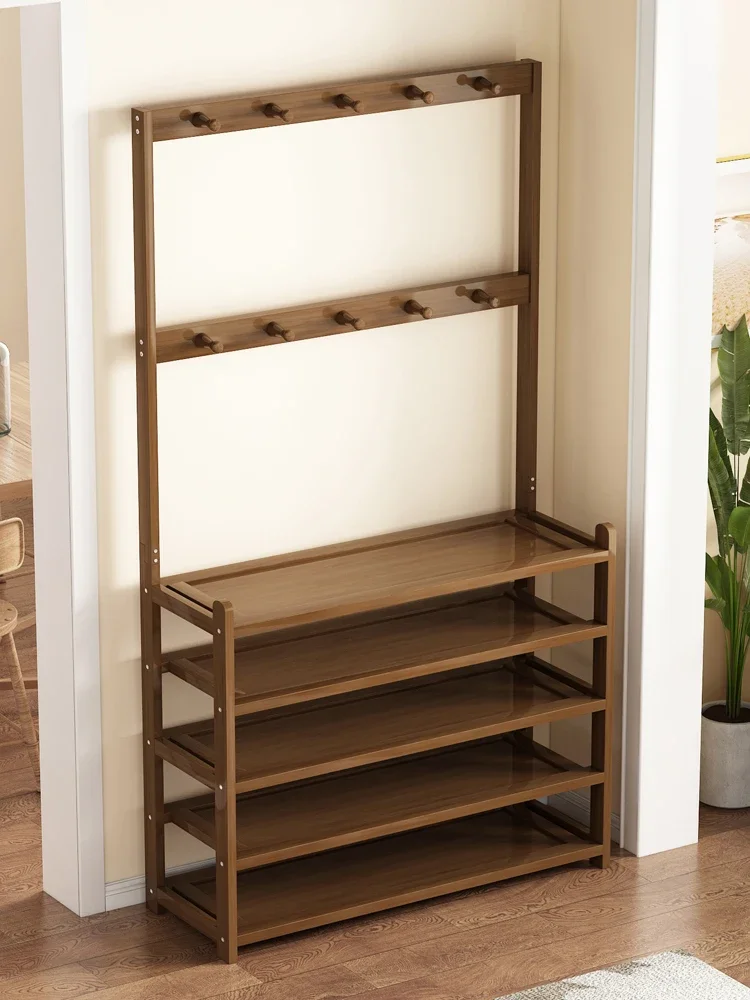 

H191 Solid wood shoe rack simple doorway multifunctional household