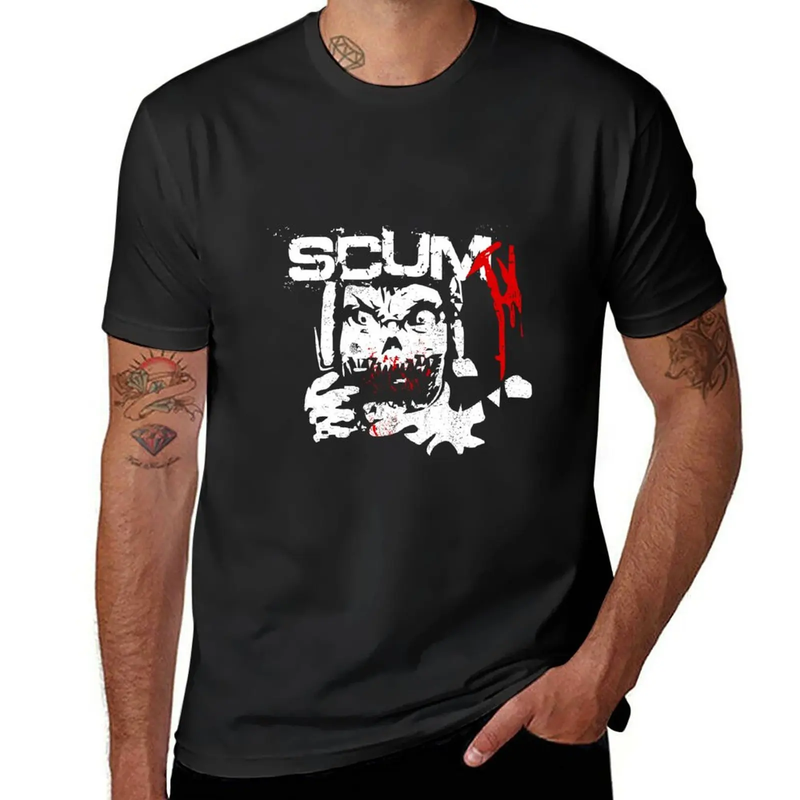 

New SCUM GAME T-Shirt summer top tops graphics t shirt clothes for men