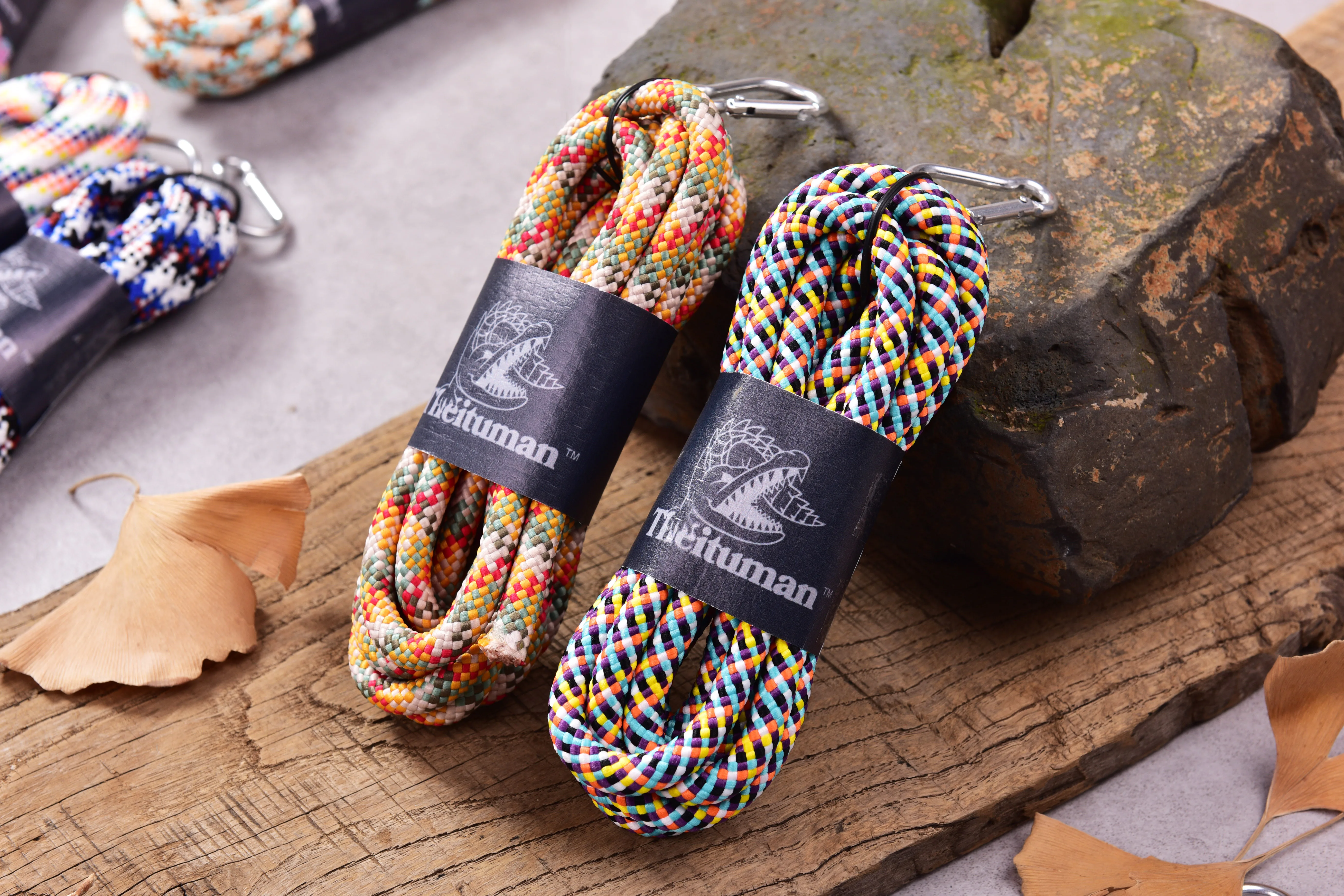 Vibrant Multicolored 8mm Polyester Braided Paracord - 3 Meters, Perfect for Pet Leashes and Safety Ropes