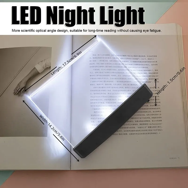 LED Wireless Book Lamp Dormitory Night Reading Eye Protection AAA Battery LED Creative 17cm Portable Table Lamp for Bedroom mini led light book light night light desk lamp led light
