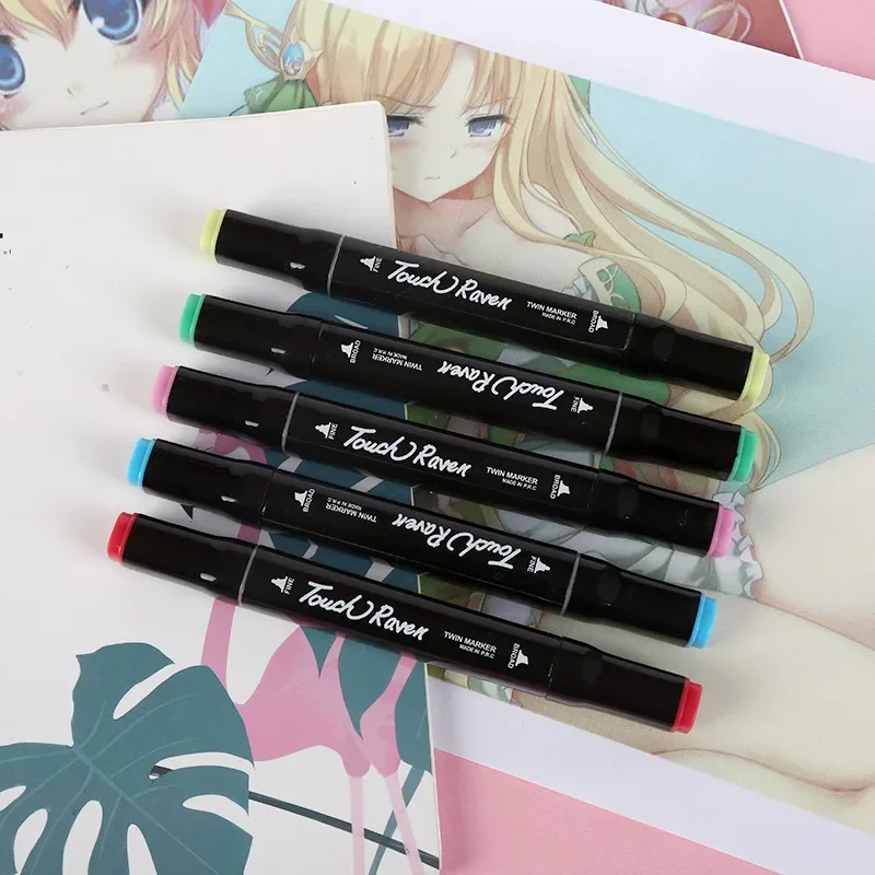 12/24/30/36color marker pen set touch color children's 12/24/30/36 color oil-based dual head watercolor pen washable watercolor pen watercolor pen highlighter markers