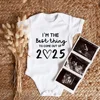 I'm the Best Thing 2025 Newborn Baby Clothes White Cotton Summer Bodysuits for Infants Short Sleeve Boys Girls Romper 1