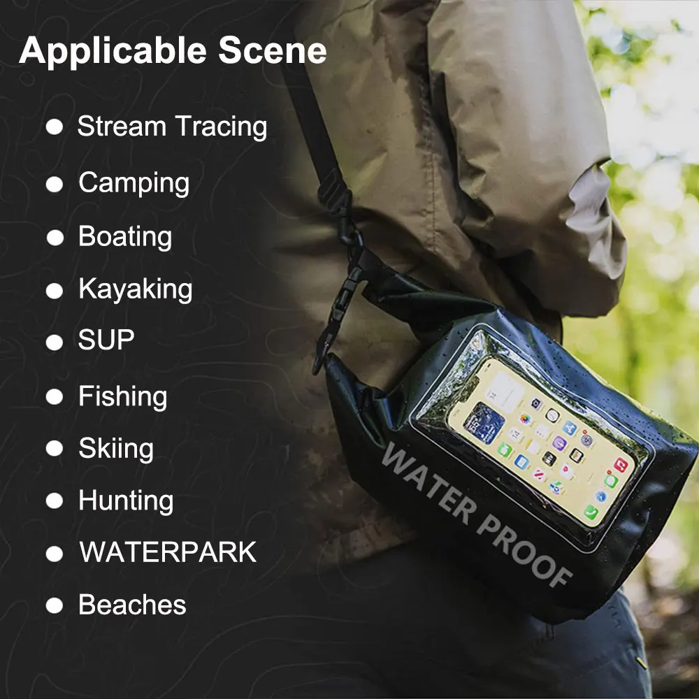 2L 5L waterproof dry bag For Trekking Drifting Rafting Surfing Kayak Outdoor Sports Bags Camping Equipment