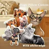 DIY Personalized Photo Customized Cushion 3D-Printed Pet Dog Cat Pillow Cartoon Animal Pillow for Sofa Bed Decor Birthday Gifts 4