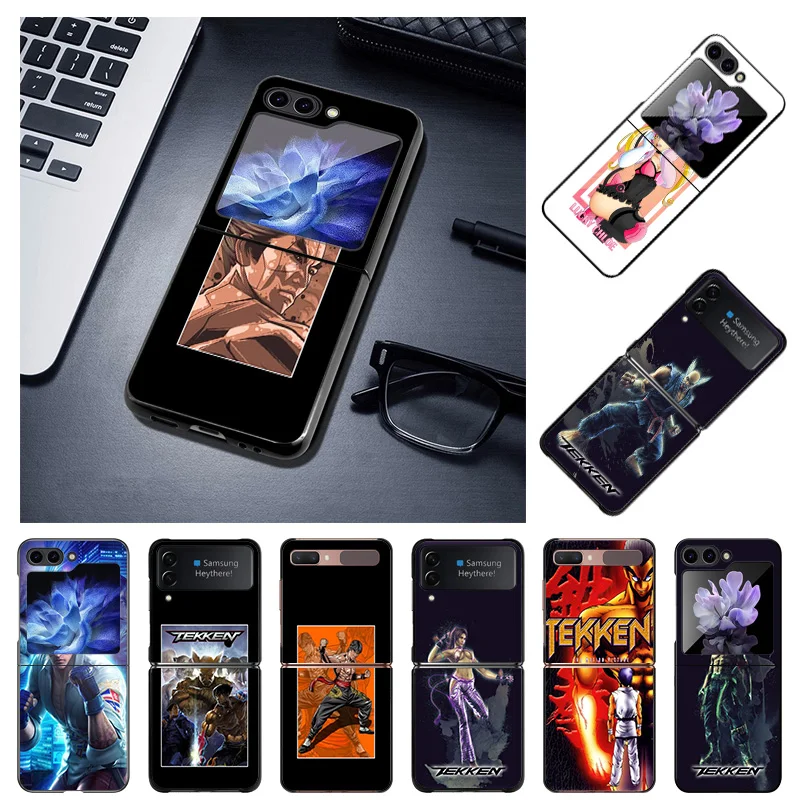 Custodia Rigida Anti-Goccia Zflip5 5G Per Samsung Galaxy Z Flip 5 4 3 Tekken 7 Shell Cover Fundas Coque Capa