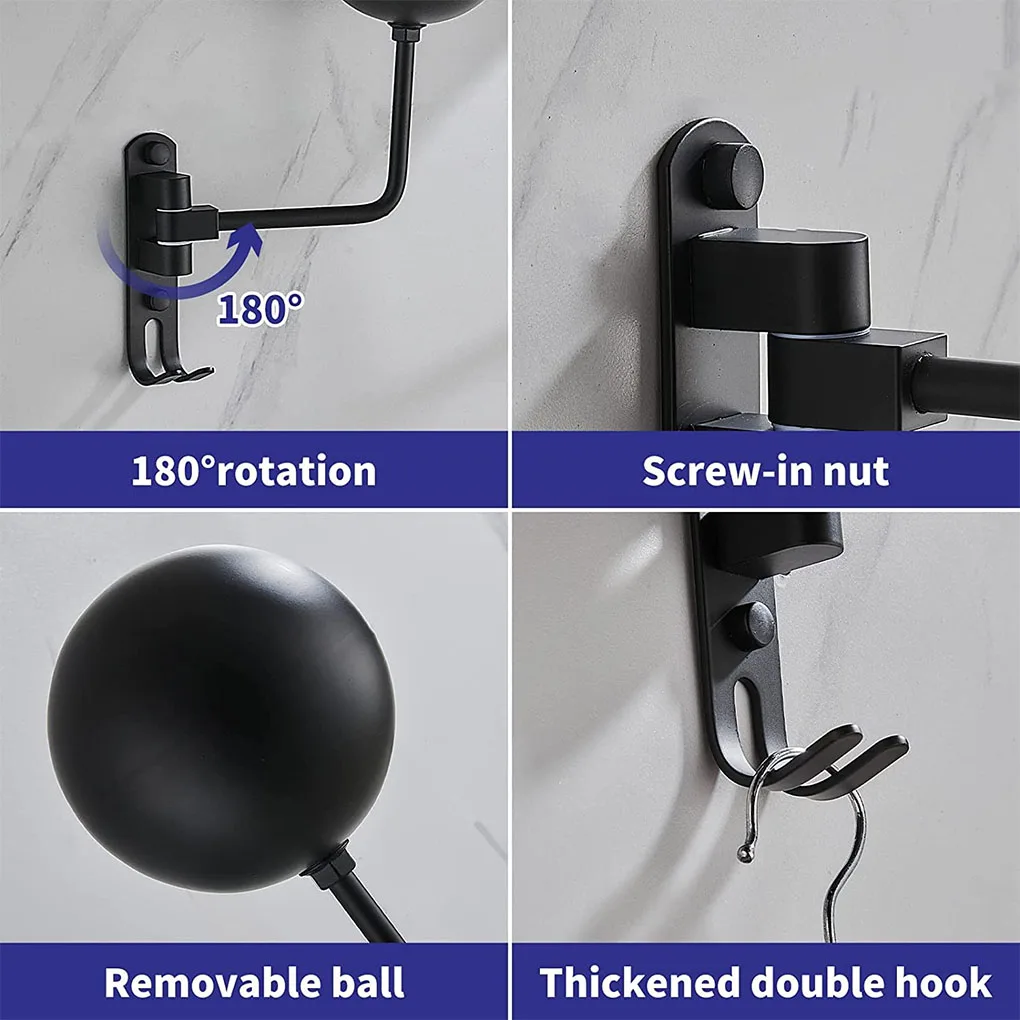 Motorcycle Helmet Holder Wall Mount Aluminum Baseball helmet Display Holder 180 Degree Hanger Household Bracket Accessories