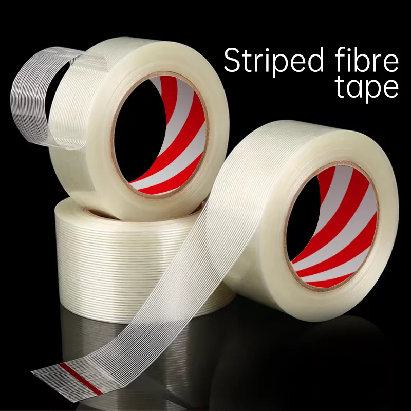 

Strong Fiberglass Tape High Temperature Resistance Stripes Single-sided Adhesive Wear-Resistant Mesh Reinforced Tape 20/50 Meter