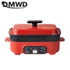 DMWD Multifunction Electric Cooking Pot 4L Hot Pot Mini Skillet Food Cooker Barbecue Boiling Stewing Pot Breakfast Machine 220V 1
