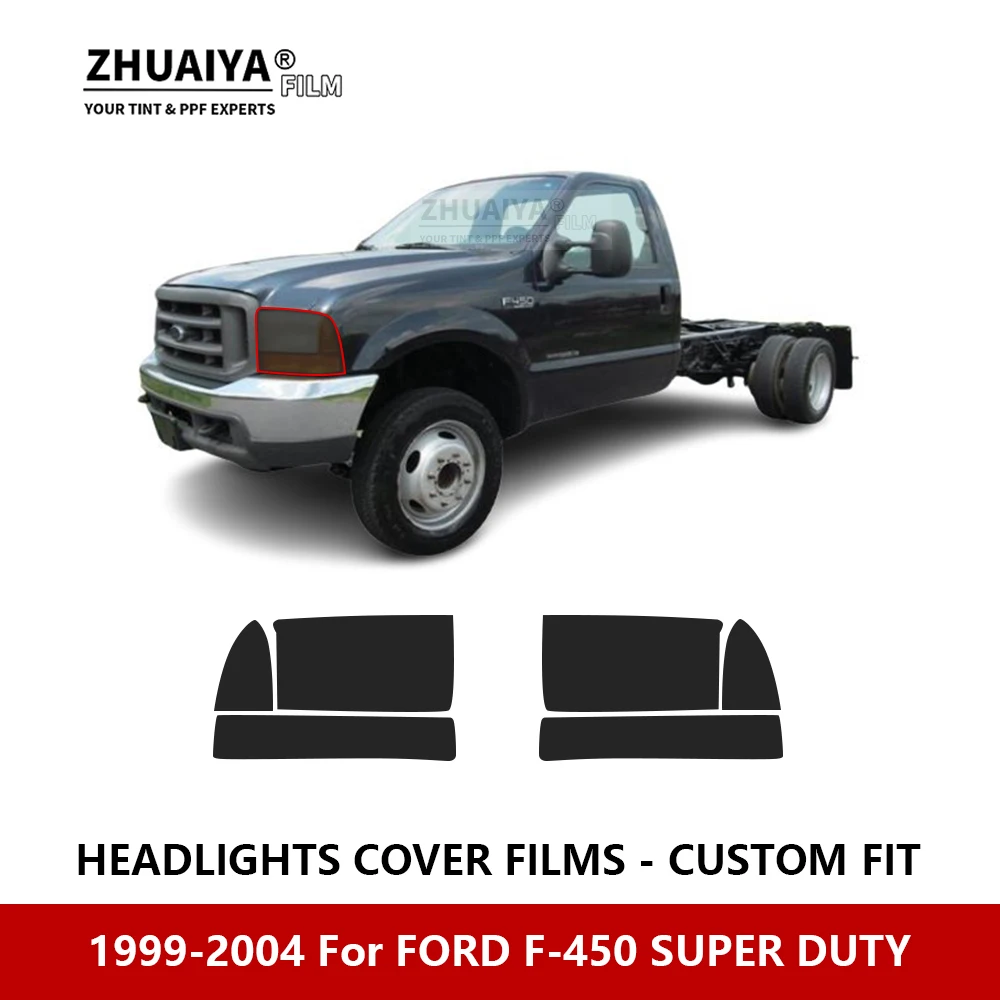 

Для FORD F-450 SUPER DUTY 1999-2004 Автомобильная внешняя фара с защитой от царапин PPF предварительно вырезанная Защитная пленка для ремонта автомобильных наклеек