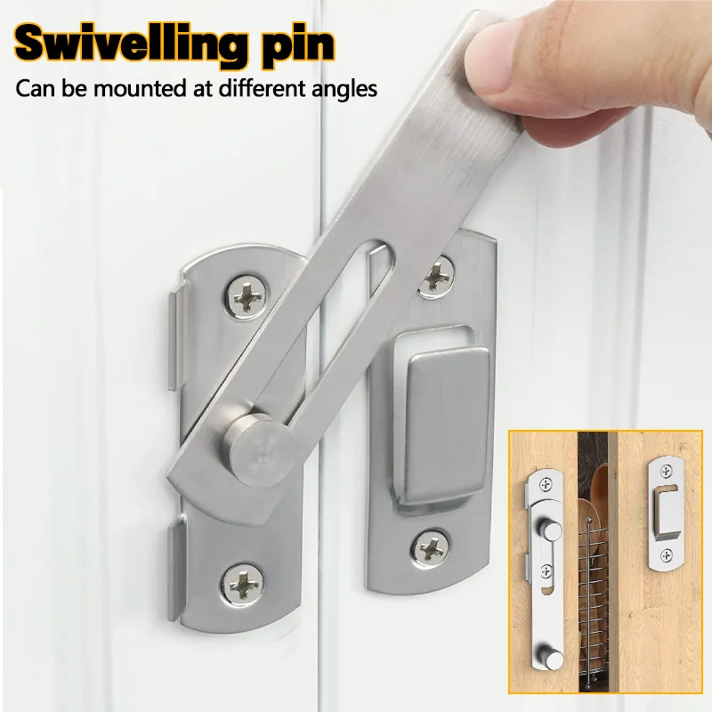 Flip Latch Gate Latches Safety Door Bolt Latch Lock Stainless Steel Garden Bathroom Gate Latches Heavy Garage Door Locks door latch door lock latch