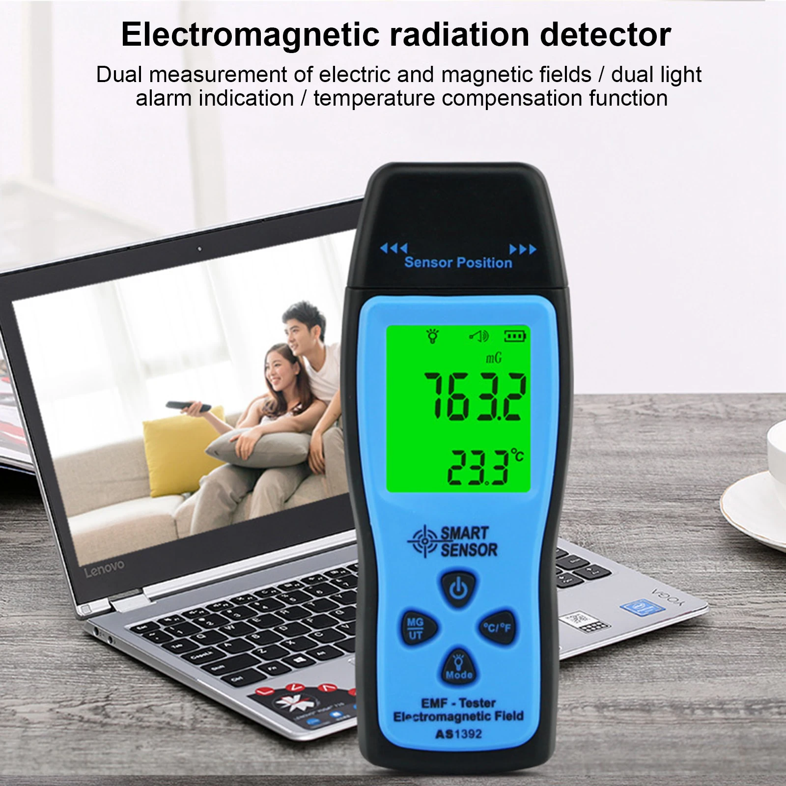 

Handheld Mini Digital LCD Tester Electromagnetic Field Radio Frequency Field Tester Electromagnetic Field Radiation Detector