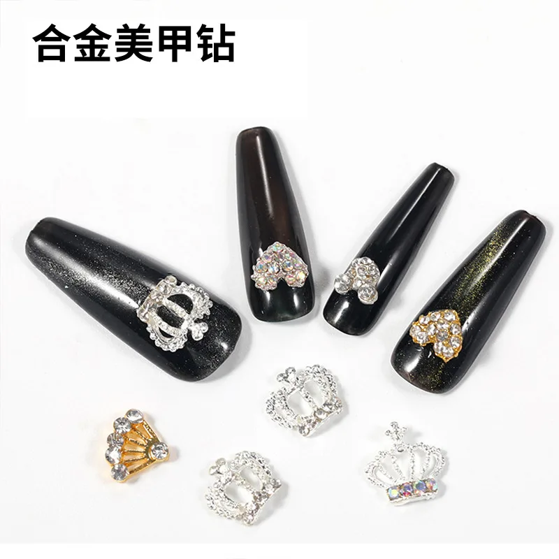 

10Pcs 3D Nail Stickers Diamond Cartoon Cat Red Lips Girl Head Nail Art DIY Accessorie Nail Art Decoration