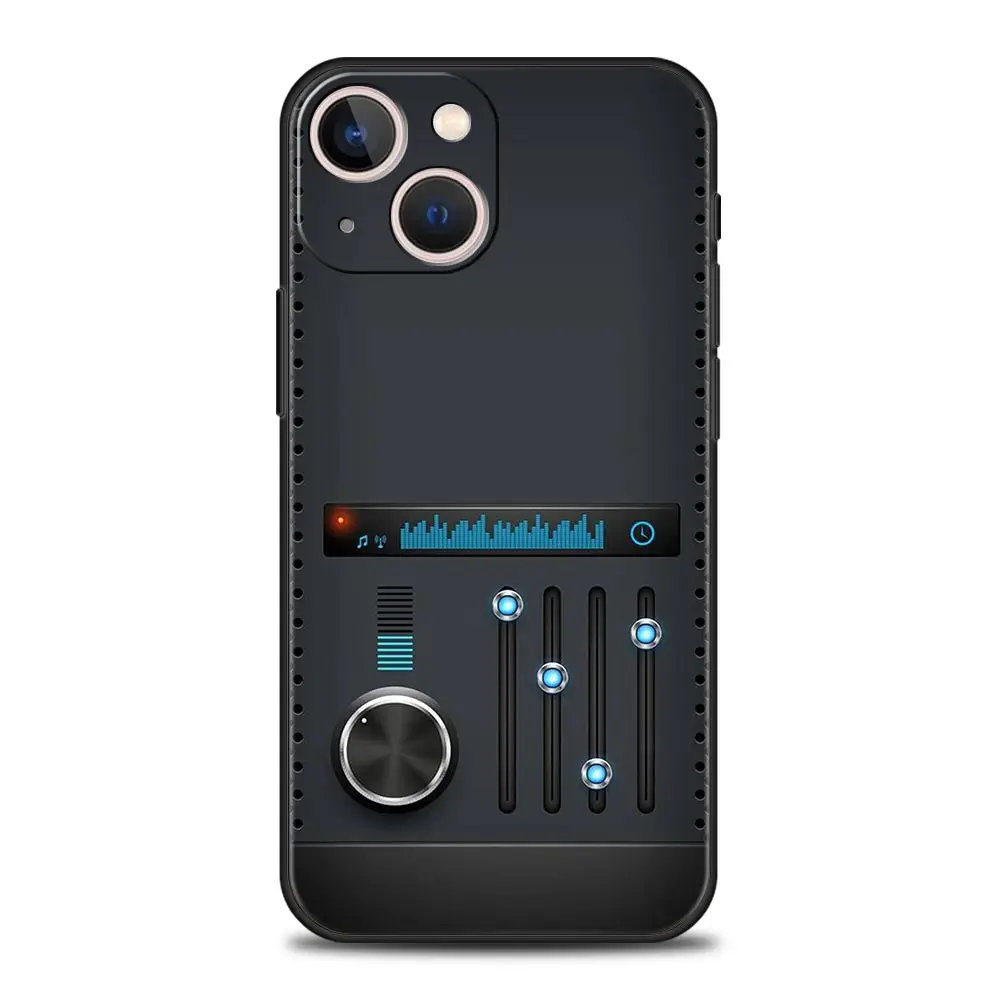 Vintage Cassette Tape Retro Style Luxury Silicone Black Phone Case
