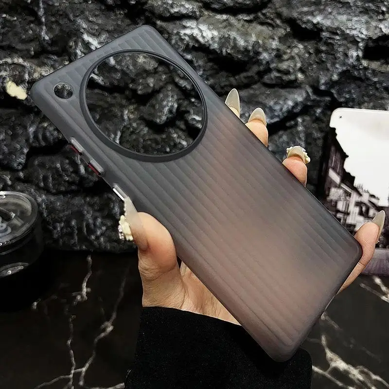 Luxury Transparent Skin-Friendly Corrugated Shockproof Bumper Case