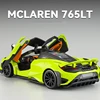 1:24 McLaren 765LT Alloy Sports Car Model Diecasts & Toy Vehicles Metal Car Model High Simulation Collection Childrens Toys Gift 1