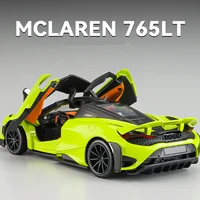 1:24 McLaren 765LT Alloy Sports Car Model Diecasts & Toy Vehicles Metal Car Model High Simulation Collection Childrens Toys Gift 1