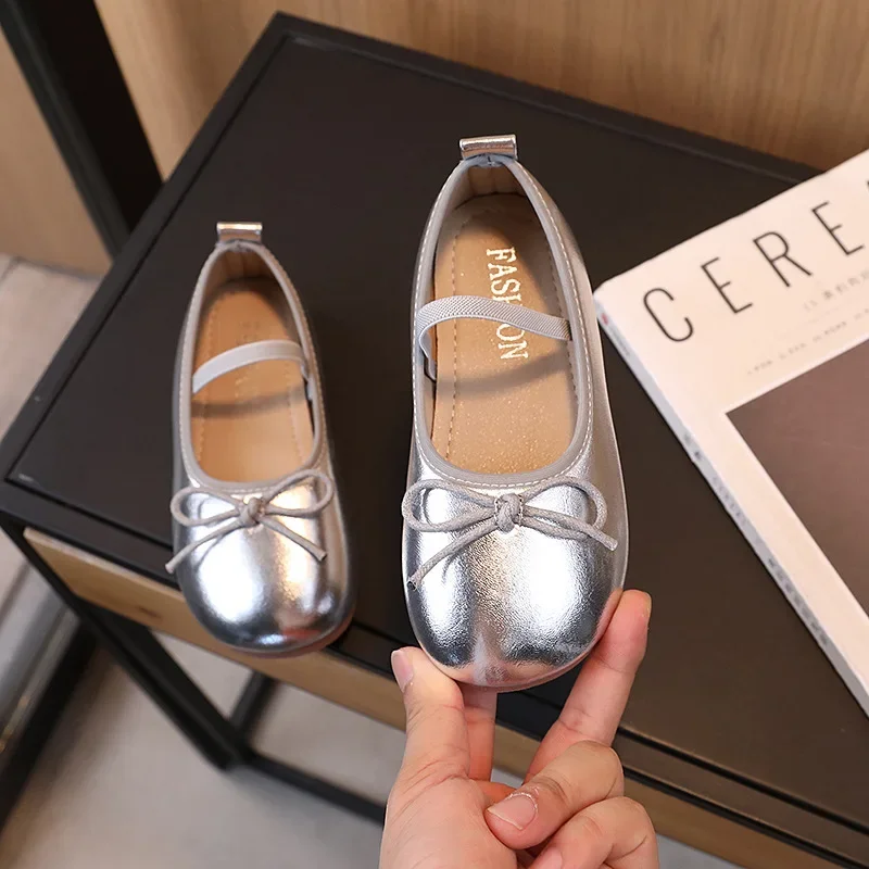 Girls Leather Casual Flats Shoes