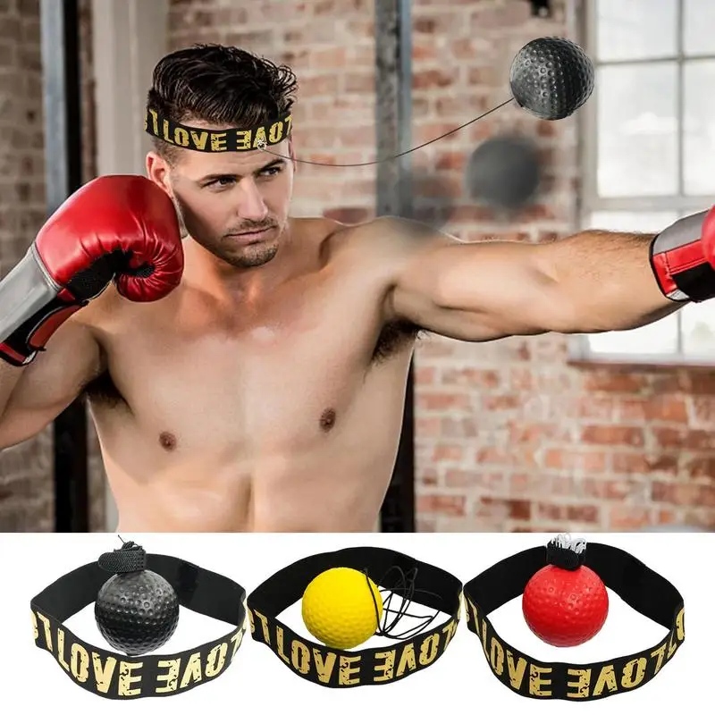 1pc Head-mounted Speed Ball Boxing Magic Ball Reaction Fighting Training Coordination Ability to Vent Boxing Speed