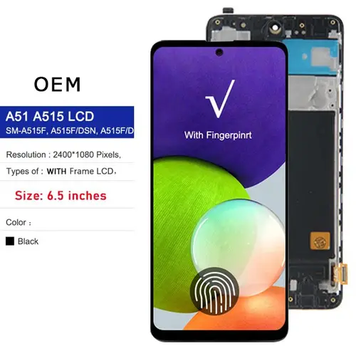 Super AMOLED LCD For Samsung A51 Touch Screen Digitizer Assembly Tested Display For Samsung A51 LCD With Frame SM-A515 A515F - Image 10