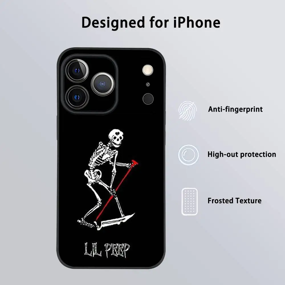 Lil Peep Hell Boy Black Frosted Soft Phone Case