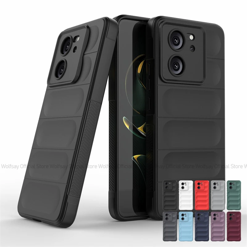 Per Xiaomi 13T Pro Case Xiaomi 13T Pro Cover Luxury Skin Silicone Antiurto Anti-Impronta Tpu Cover Posteriore Del Telefono Xiaomi 13T Pro