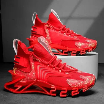 YRZL Mens Sports Shoes High Quality Blade Sneakers Comfortable Size 46 Basketball Shoes Male Trend Jogging Training Footwear 1