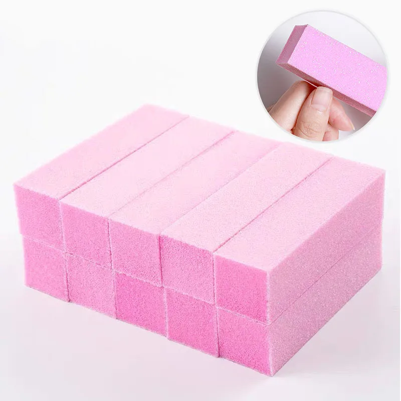

Pink Buffing Sanding Files Block Pedicure Manicure Care Sponge Nail Art Buffer Grindig Polishing No Hurt Nail Art Tools