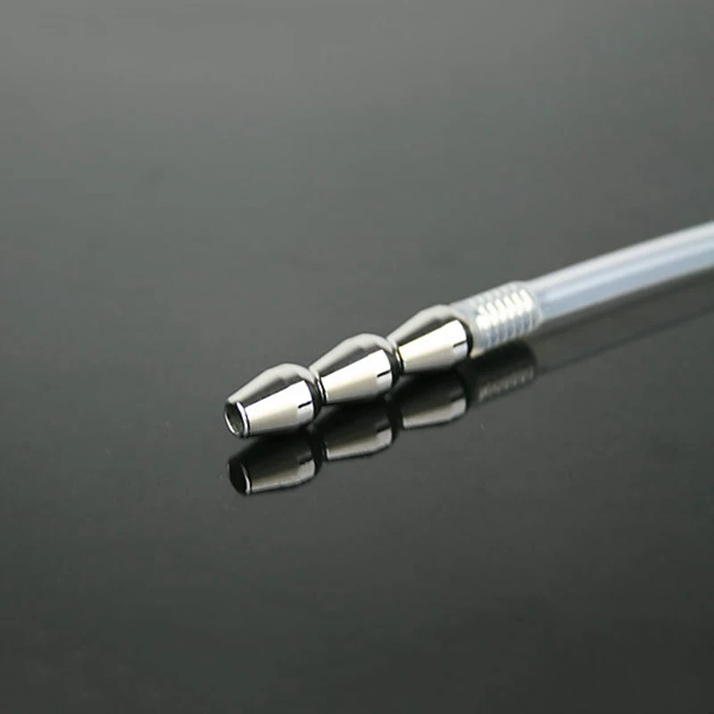 Male Urethral Sound Penis Plug Probe Catheter Prince Wand Hands Free Masturbator Ball Stretcher