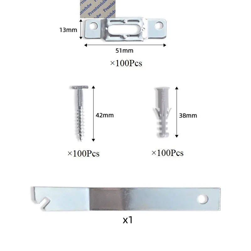 T-Lock 도난 방지 보안 잠금 행거, 목재 알루미늄 사진 액자, 렌치 1 개 포함, 100 개